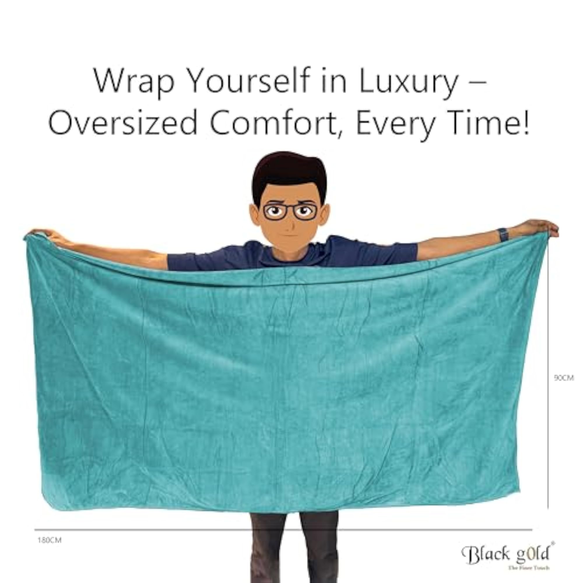 Oversized Microfiber Bath Towel, Quick-Dry, Lightweight
